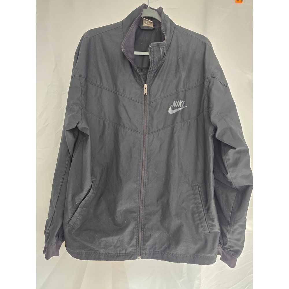Nike Sportswear Jacket Mens XL Black Full Zip Athletic Track Jacket